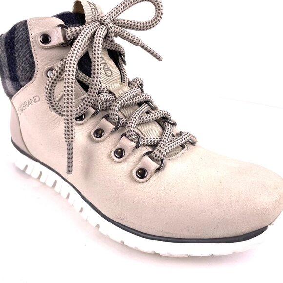 Cole Haan Womens Zerogrand Explorer Leather Walking Boots Ivory Size 5.5B - Picture 5 of 10